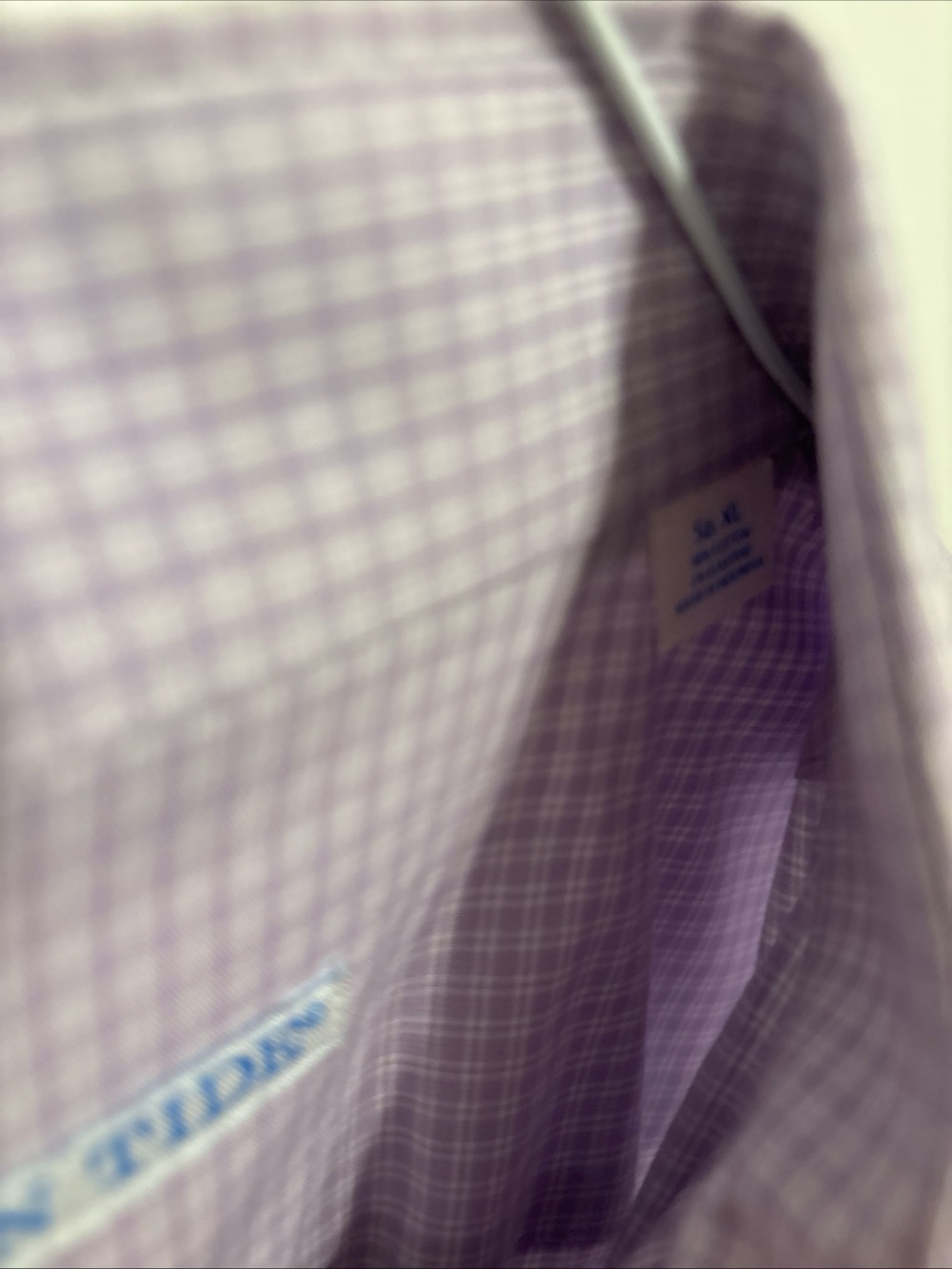 Southern Tide Lavender Check Dress Shirt - Picture 4 of 6
